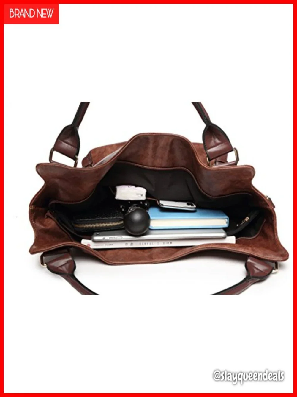 PU Leather Hobo Shoulder Tote Bag with Adjustable Strap